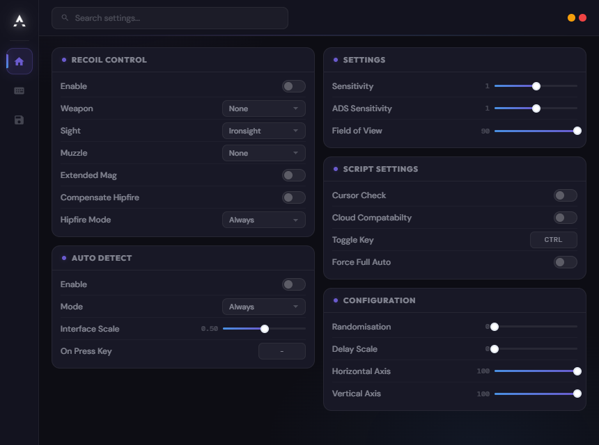 Aether Recoil Script Preview